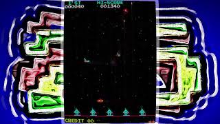 Space Battle (c)1980 Hoei (raw MAME gameplay footage, newly emulated)