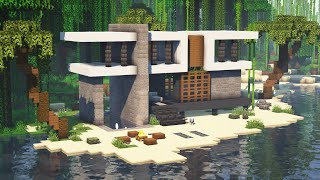 ⚒️ Minecraft | How to Build a Modern Beach House 🌊