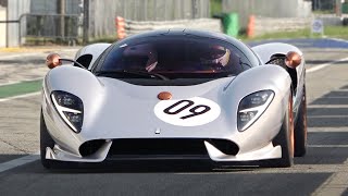 This Is One Loud Supercar - De Tomaso P72 Start Up, Revs & Fly By