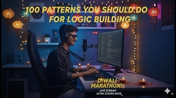 Diwali Night | Solving 100 Patterns using Java | Logic Building | Coding Live Stream | Java session
