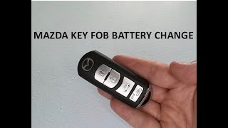 Mazda 3 CX5 Key Fob Battery Replacement