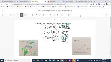 Solving Sides of Right Triangles using Trig Ratio