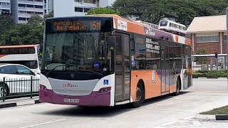 (SBS Transit Full Body Advertisement) SBS8935B(UPDEP 154) On Service 16M At Bedok North Drive (SBS Transit Full Body Advertisement) SBS8935B(UPDEP 154) On Service 16M At Bedok North Drive
