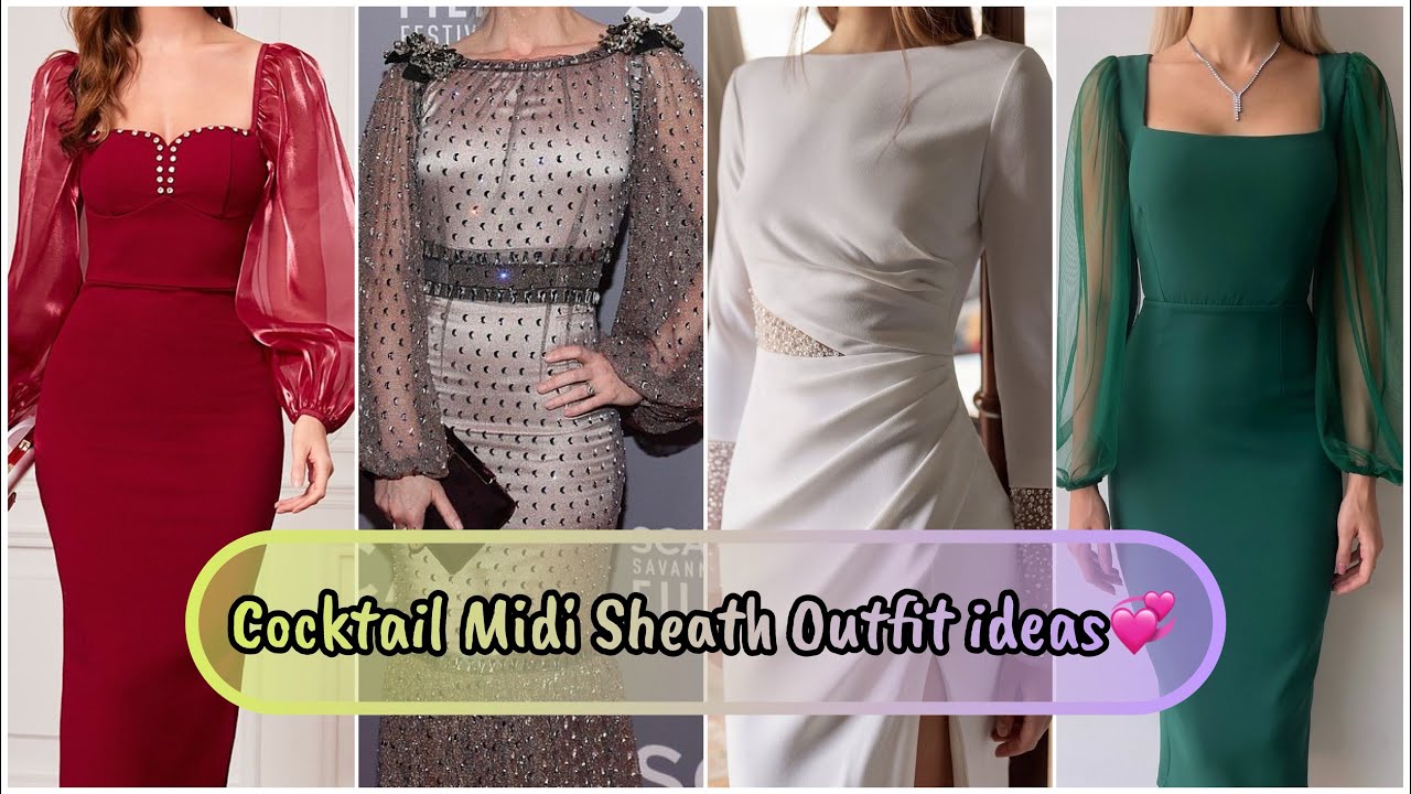 Stunning Cocktail outfit ideas // wedding guest dresses 2024