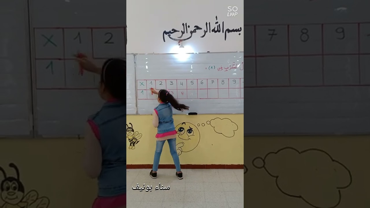 جدول الضرب في 1