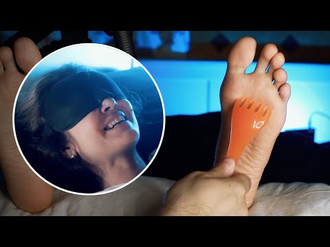 Escape Sleep Troubles with ASMR Foot Tickle Massage