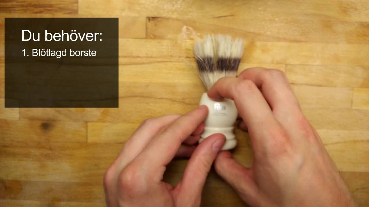 Guide Hur man använder ett rakstift (shaving stick) www.timetoshave