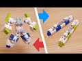 Mini LEGO brick Subway Line 1 and Line 2 transformer robot - Subway One-Two #LEGO #MOC