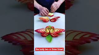 Apple Swan Fruit Art 🦢🍎 | Most Romantic Fruit Cutting Ever! #pizza #food #recipe #cooking #cheese