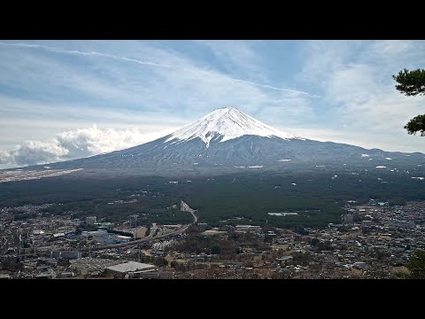 富士河口湖の街歩き動画