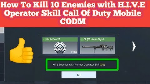 How To Kill 10 Enemies with H.I.V.E Operator Skill Call Of Duty Mobile CODM