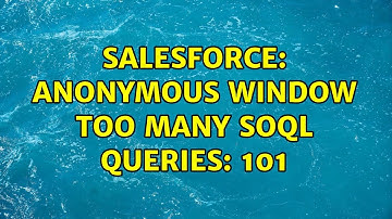 Salesforce: Anonymous window Too many SOQL queries: 101
