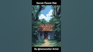Tried drawing hut, tutorial by @JamesJulier-Artist #art #procreate #procreateart #hut #jungle