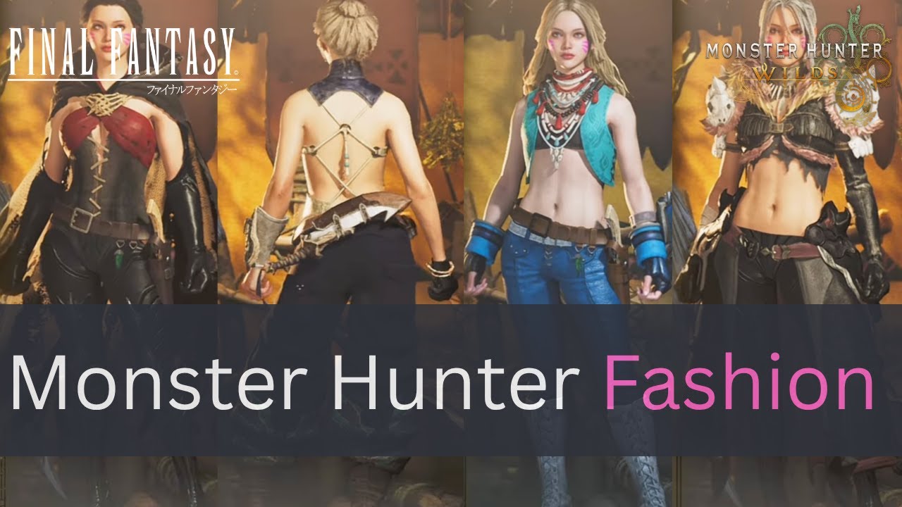 Final Fantasy Part 5 x Monster Hunter | Female Character Outfit Cosplay | MHWilds