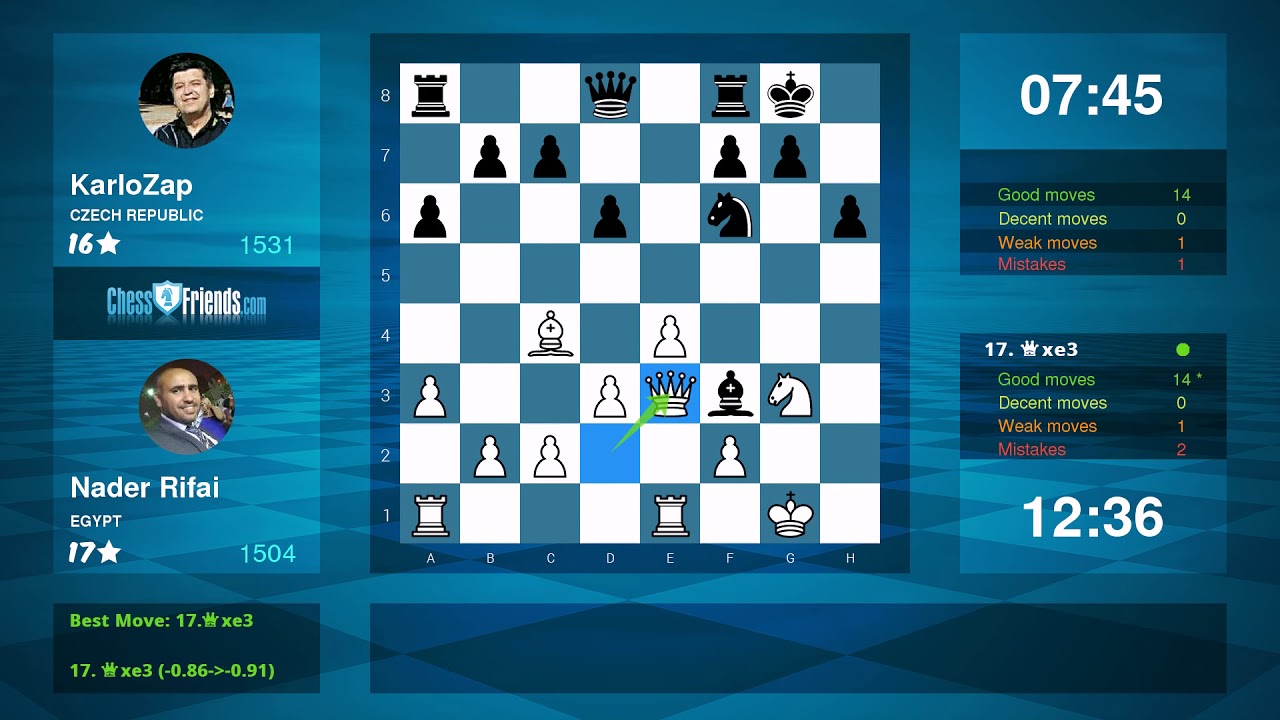 Chess Game Analysis: Nader Rifai - KarloZap : 1-0 (By ChessFriends.com ...