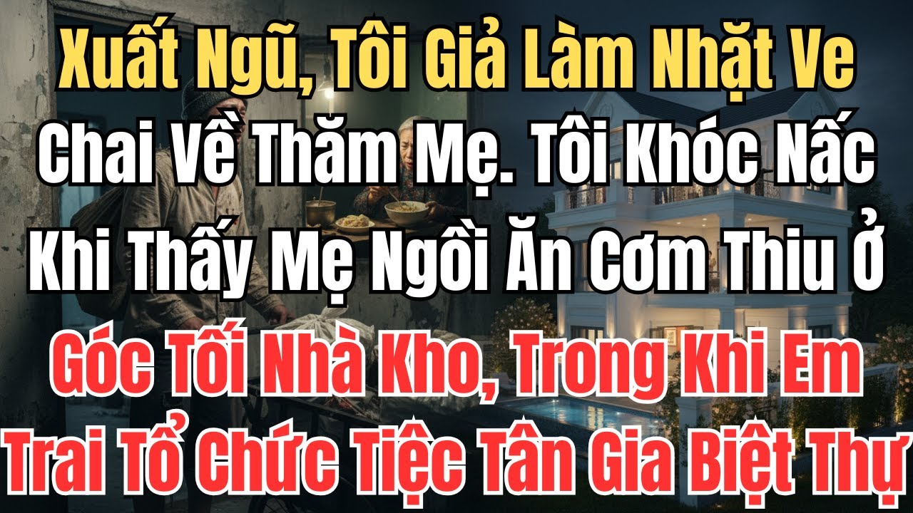 Ngày Xuất Ngũ, Tôi Giả Làm Người Nhặt Ve Chai Về Thăm Mẹ. Tôi Khóc Nấc Khi Thấy Mẹ Già Ngồi Ăn Cơm