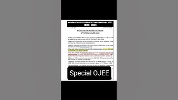 Special OJEE 2023 •• 2nd OJEE 2023 •• OJEE 2023