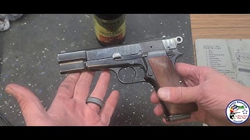 Disassemble Browning Hi Power, field strip Browning Hi Power