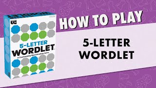 How to Play: 5-Letter Wordlet, a Party Game Based on Popular Word Puzzle Games from University Games screenshot 1