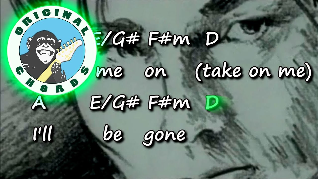 A Ha Take On Me Chords Lyrics YouTube A ha take on me chords lyrics youtube