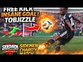 TOBJIZZLE SIDEMEN CHARITY MATCH FREE KICK #tobjizzle #sidemencharitymatch