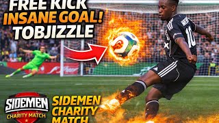 TOBJIZZLE SIDEMEN CHARITY MATCH FREE KICK #tobjizzle #sidemencharitymatch 