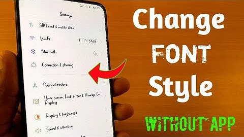 How to Change Font Style in Any Android Mobile Without App !! Phone Ka Font Style Kaise Change Kare