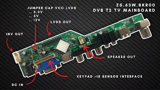 ZS.63W.BKR00 / DD.3663.LW LCD LED TV Universal Mainboard With DVB T2 Support - Download Firmware