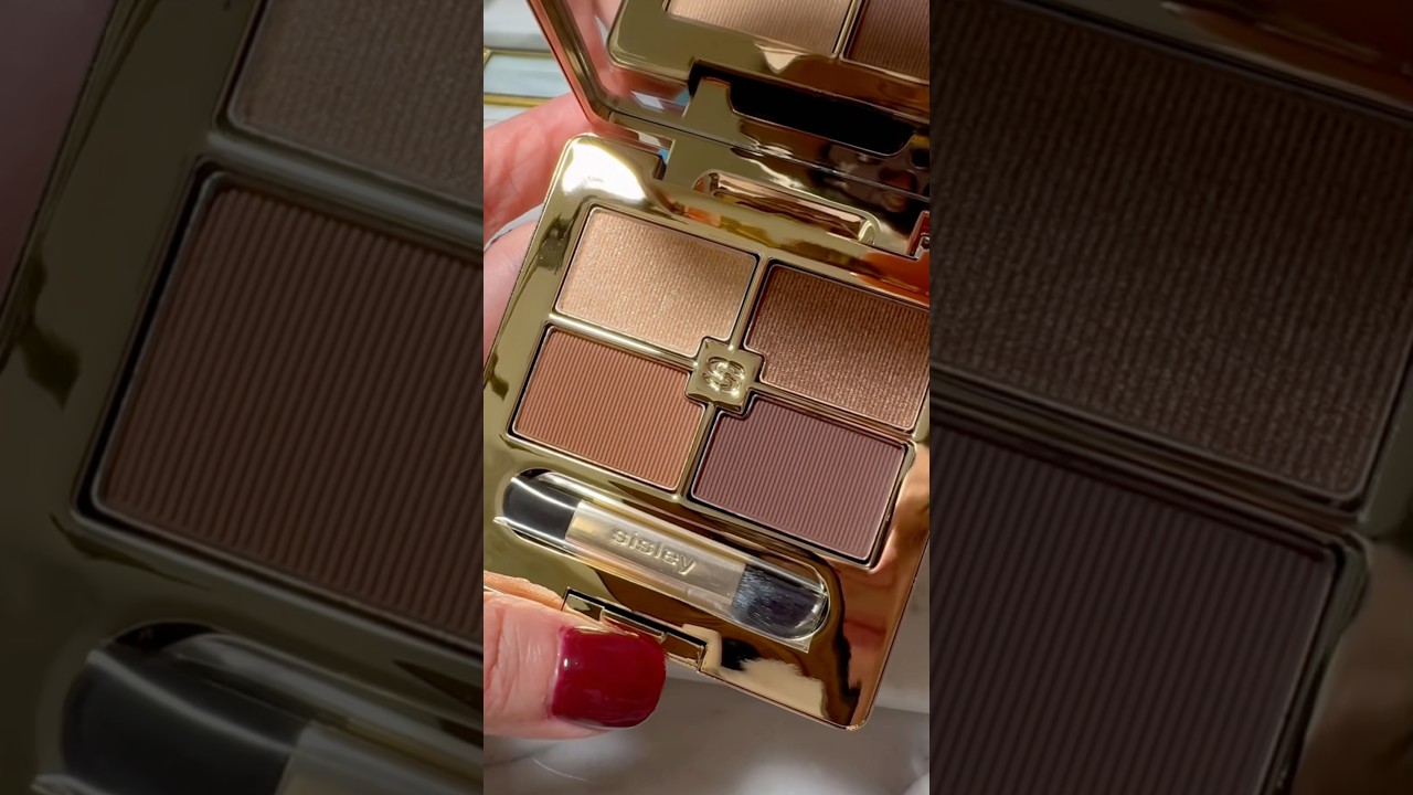 Sisley Paris Phyto Eye Palettes in 1 Tender Toffee and 2 Bois de Rose. Live swatches