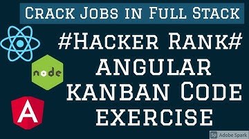 Angular Kanban Board HackerRank Test #06