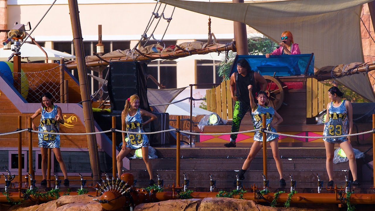 [4k] 2025 김해롯데워터파크 3부 공연 직캠 #shorts #퀸 #치어리더 #김해롯데워터파크 #공연 #직캠