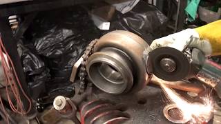 this guy cuts open a brand new turbo what happens next is shocking