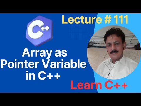 Array as Pointer Variable in C++ | How to Make Array as Pointer Variable in C++ | C++ Tutorial