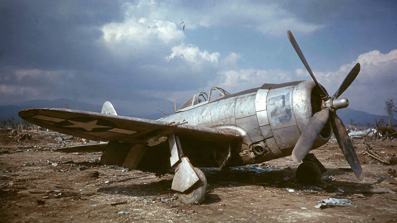 Out of Hope, Out of Ammo: Why a German Ace Spared This Shattered P-47 - WW2