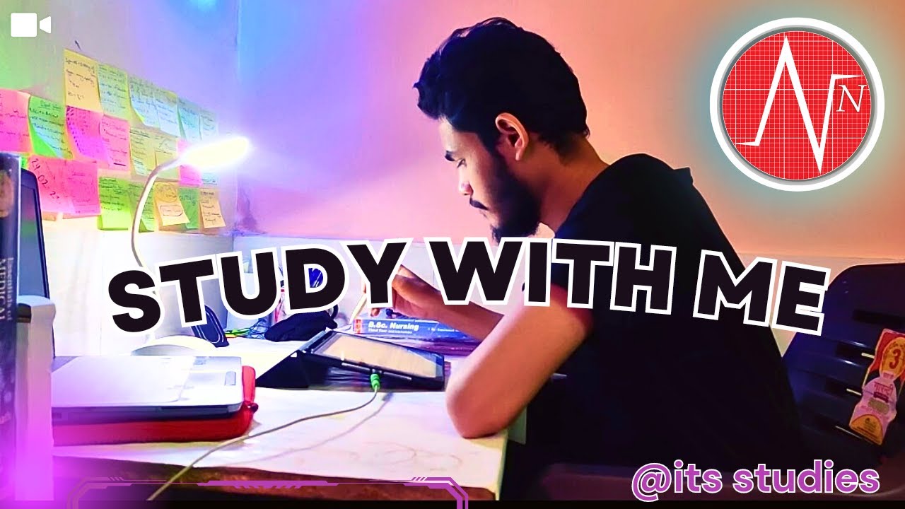 STUDY WITH ME LIVE || POMODORO TECHNIQUE || #Nursingnextlive aao mil kr ...
