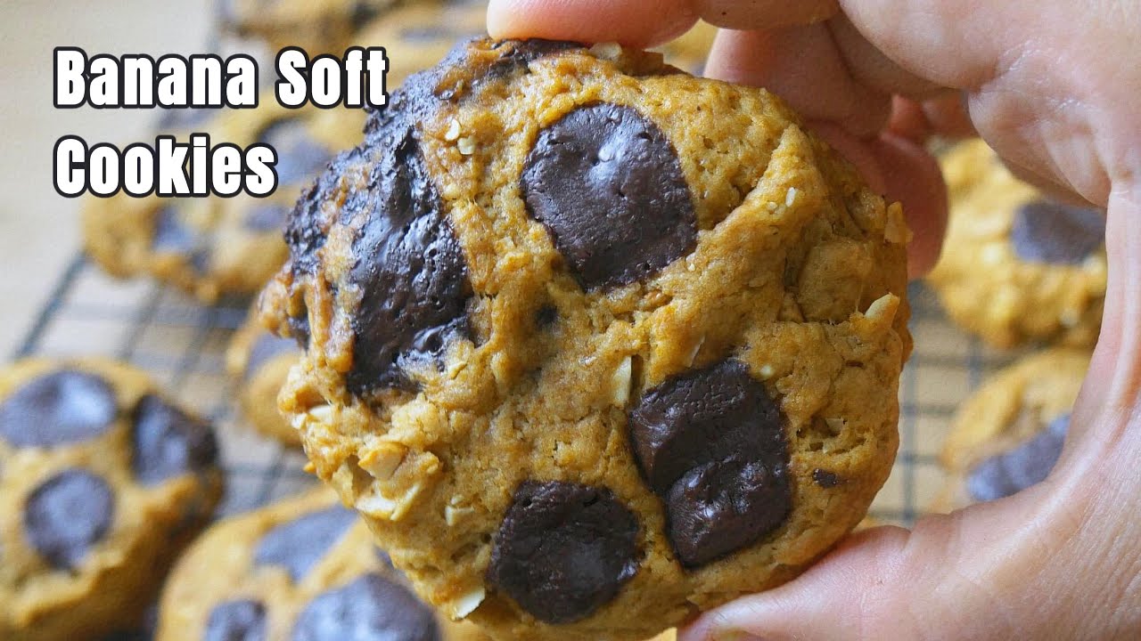 Banana Soft Cookies 🍌🍪 (Eggless) | Bananen Soft Cookies ohne Ei – Einfach & Saftig