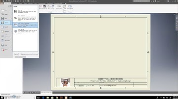 Create Inventor New PLTW  IDW Border