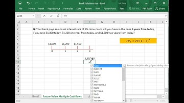 How to Calculate the Future Value (FV) of Multiple Cash Flows