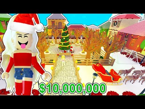 I Built The North Pole Using All My Bloxburg Money Roblox Youtube - the north pole roblox bloxburg youtube