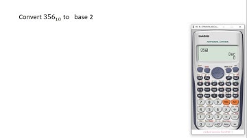 Using the Calculator to convert a number from base 10 to base 2