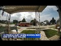 Video captures school bus, city bus crash in Wisconsin