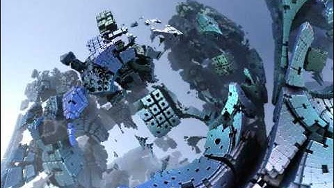 Mandelbulb3D test animation.