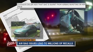 Air bag issues lead to millions of auto recalls
