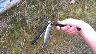 Totally understandable balisong tutorial:  Intermediate trick Giraffe chadder
