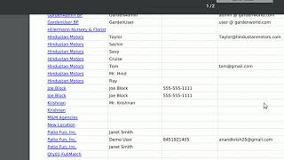 Business Partner Details Report