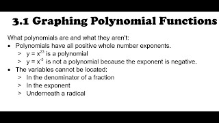 IM 3 3.1 Part 1 Graphing Polynomial Functions