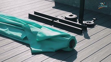 Jearey | Double Top Square Cantilever Umbrella Pro Assembly Guide