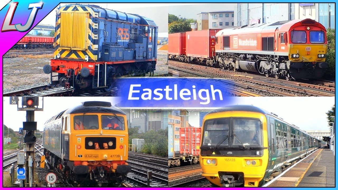 A Busy Day At Eastleigh (Train Spotting UK) YouTube