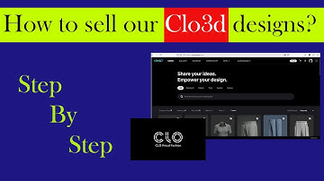 How to Upload and Sell Our Work On Clo-Set Connect/Clo3d?#clo3d  #marvelous #3d #upload