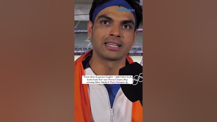 Neeraj Chopra’s Reaction to Winning Silver in Javelin Throw @ Olympics | My City Links